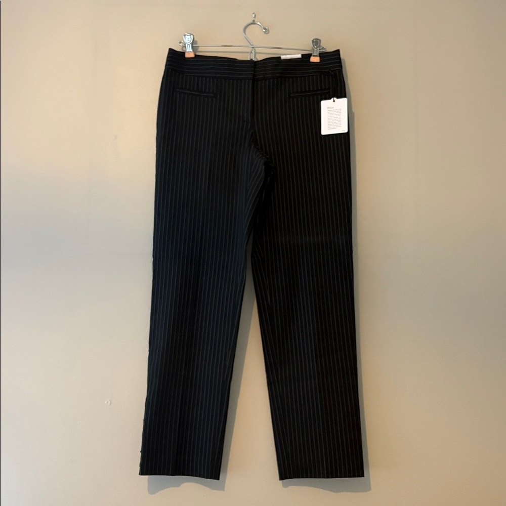 Express The Editor City Pant Black Pinstripe Low Rise NWT vintage